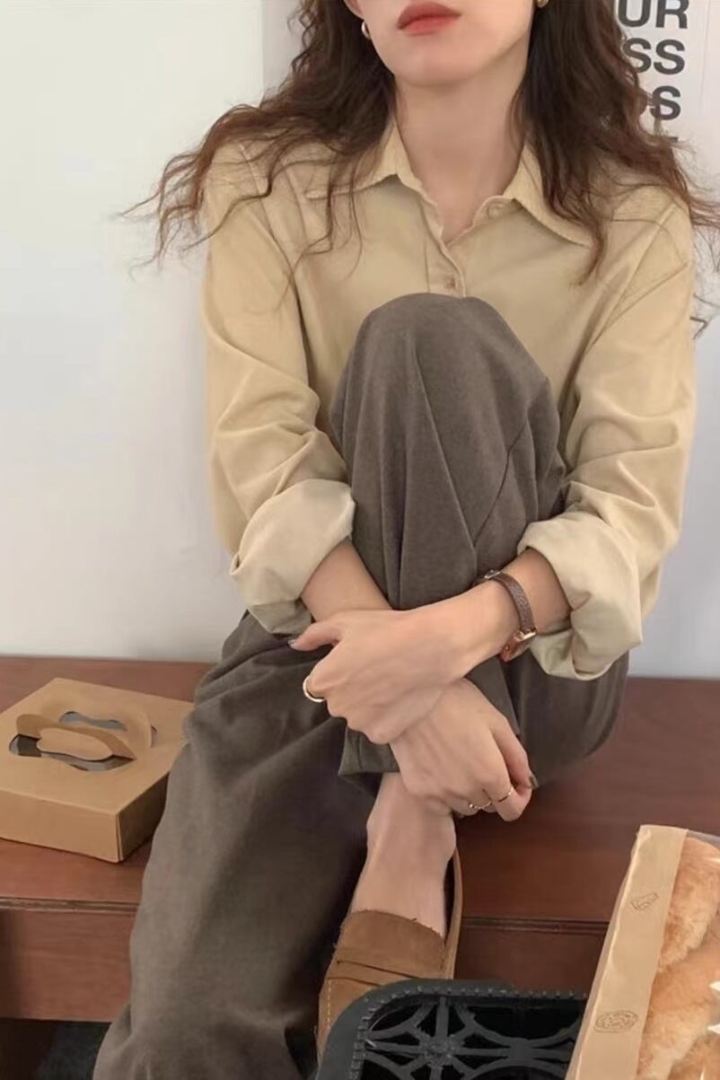 シンプルシャツ　  AJ22085-193