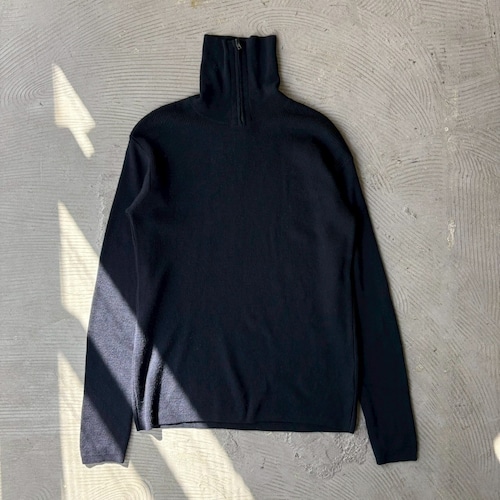 GIORGIO ARMANI / Zipped turtleneck knit