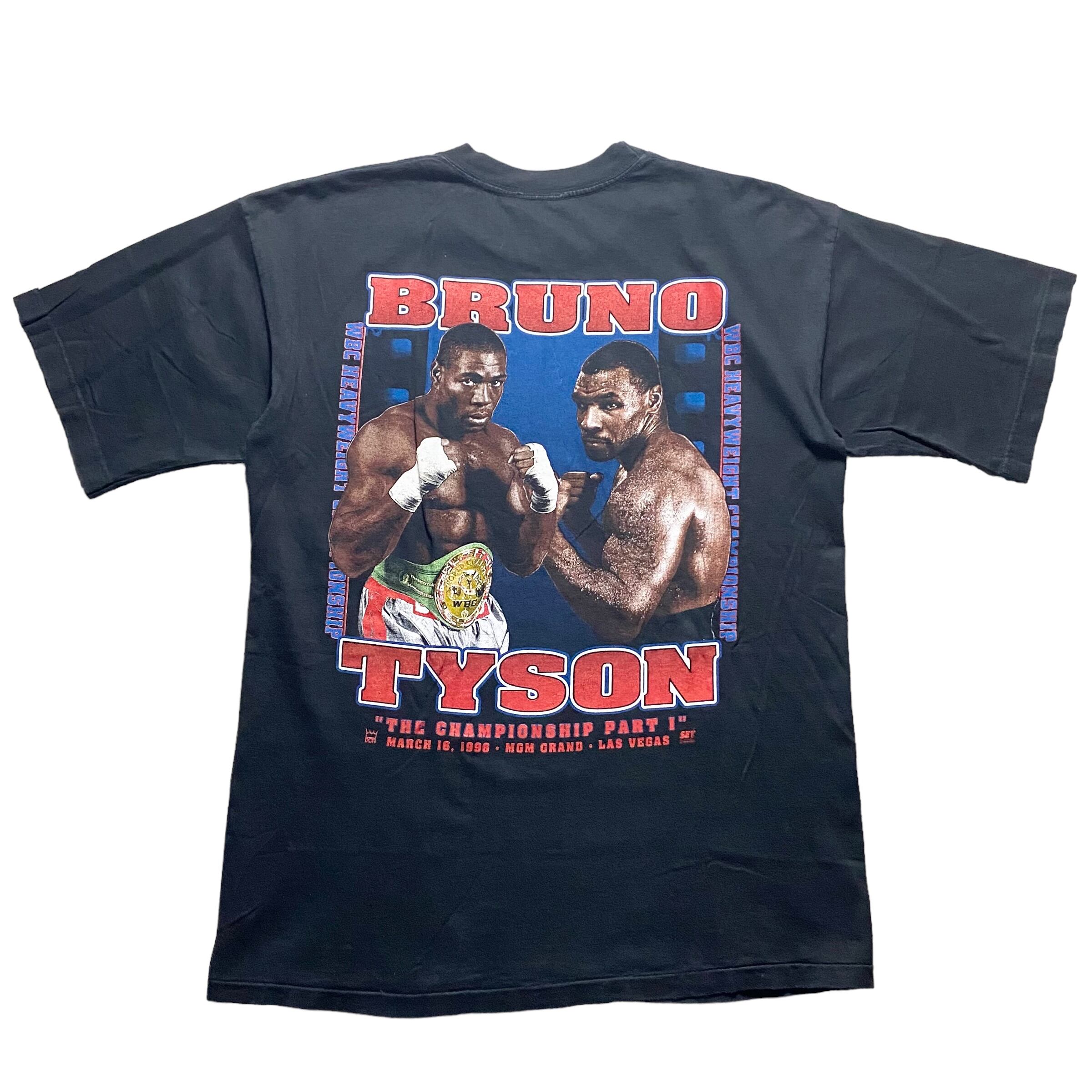 希少 USA製 1996年 BRUNO VS TYSON Tシャツ ブラック L vintage 1996's “BRUNO vs TYSON” tee | NOIR ONLINE