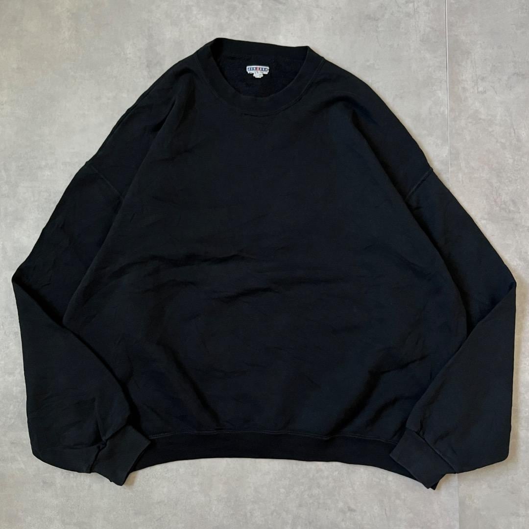 ジャージーズ スウェット 古着 90s USA製 無地 2XL 黒 17114