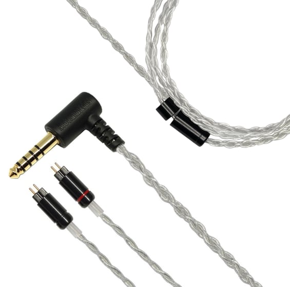 【サンプル市】NOBUNAGA Labs entry:60cmリケーブル:4.4mm/カスタムIEM2pin用:OFC4芯錫メッキ