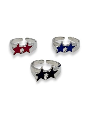 【2セット】W STAR RING