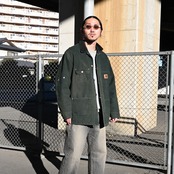 ヴィンテージCarhartt Coveralls 、KUON別注スウェットコーディネート