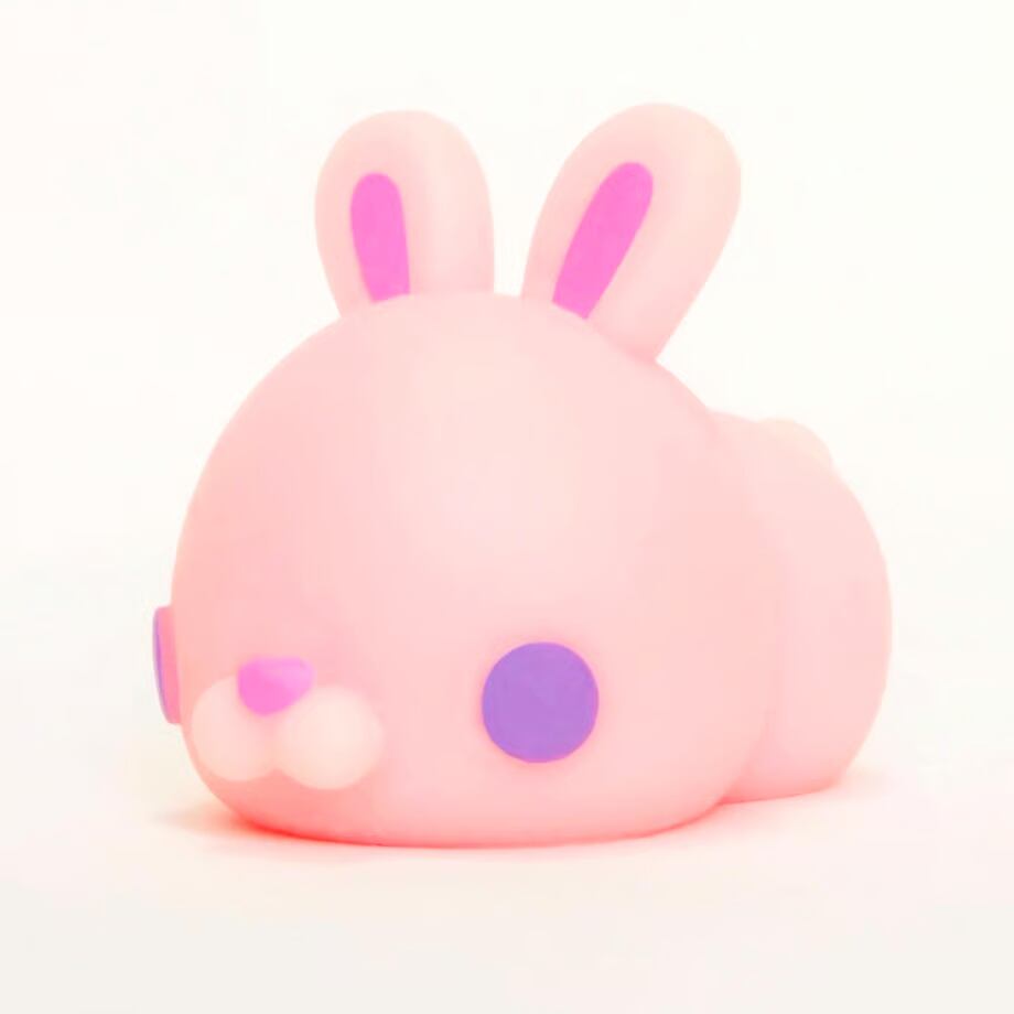 ネオンピンクうさぎ｜荧光粉兔子｜Neon pink rabbit | moni moni