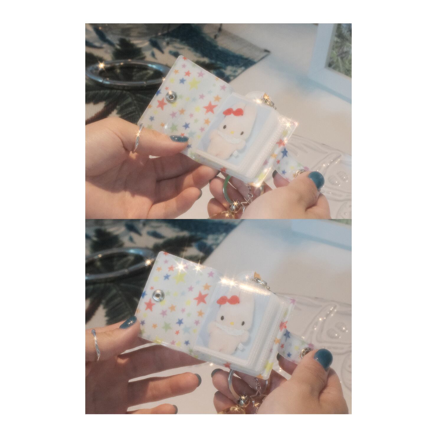 THENCE] Star ミニ アルバム キーホルダー（Glitter White） | moim