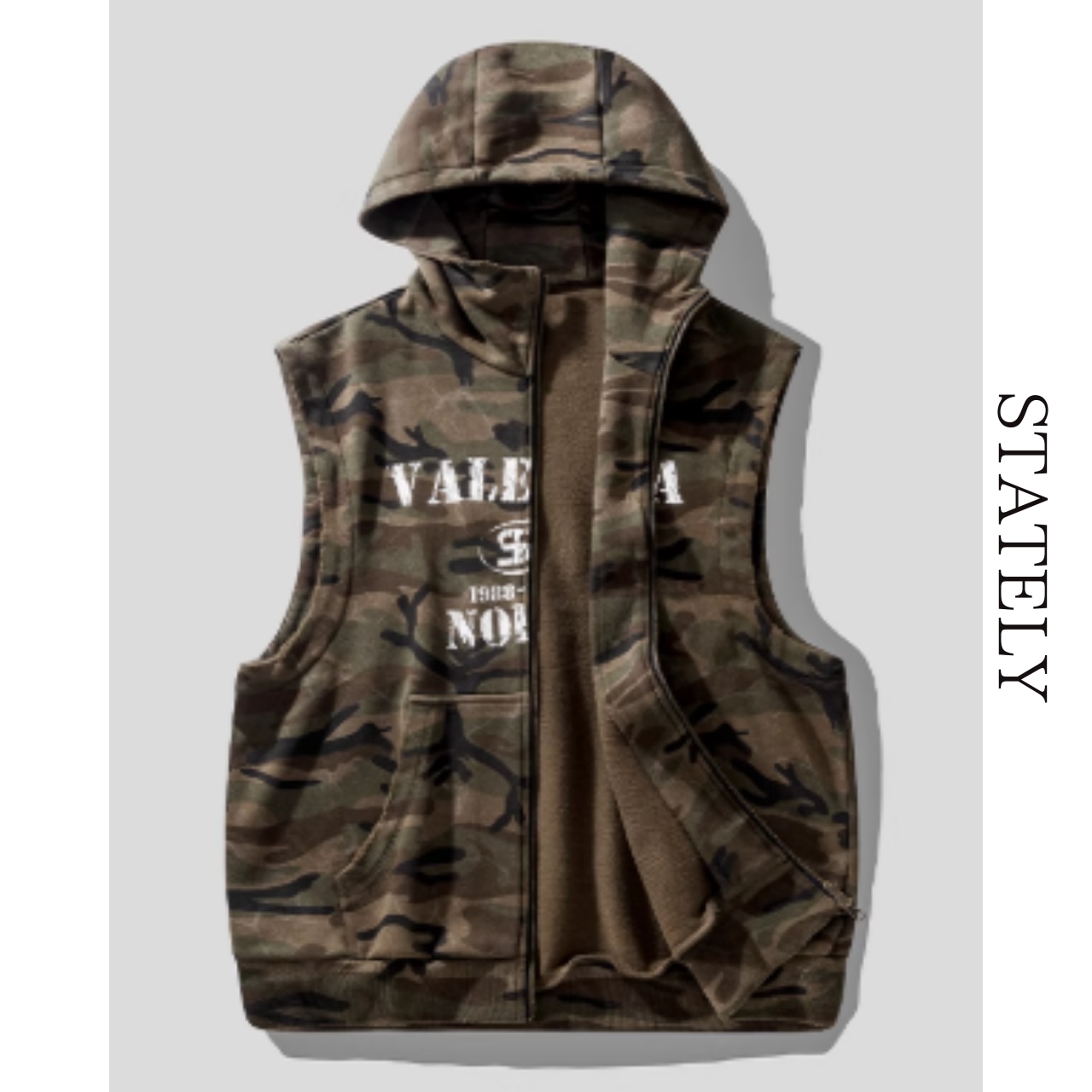 ロゴカモフラ フーディーベスト_T202・画像7