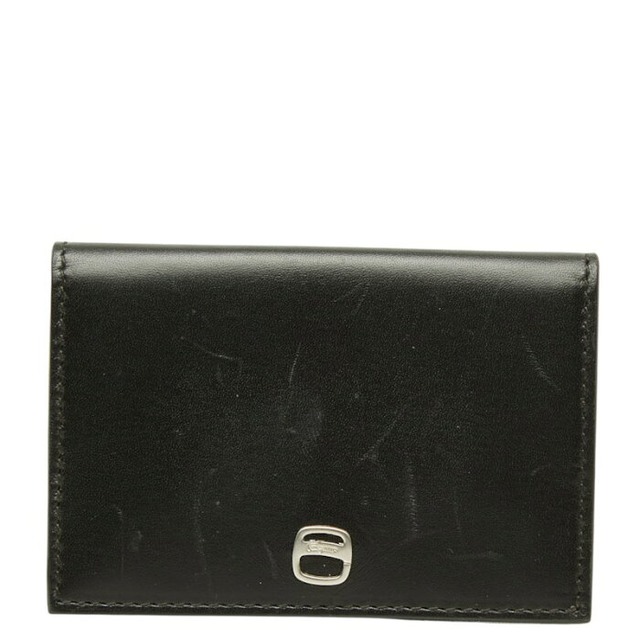 サルヴァトーレフェラガモ ロゴ コインケース 小銭入れ ブラック レザー レディース Salvatore Ferragamo 中古