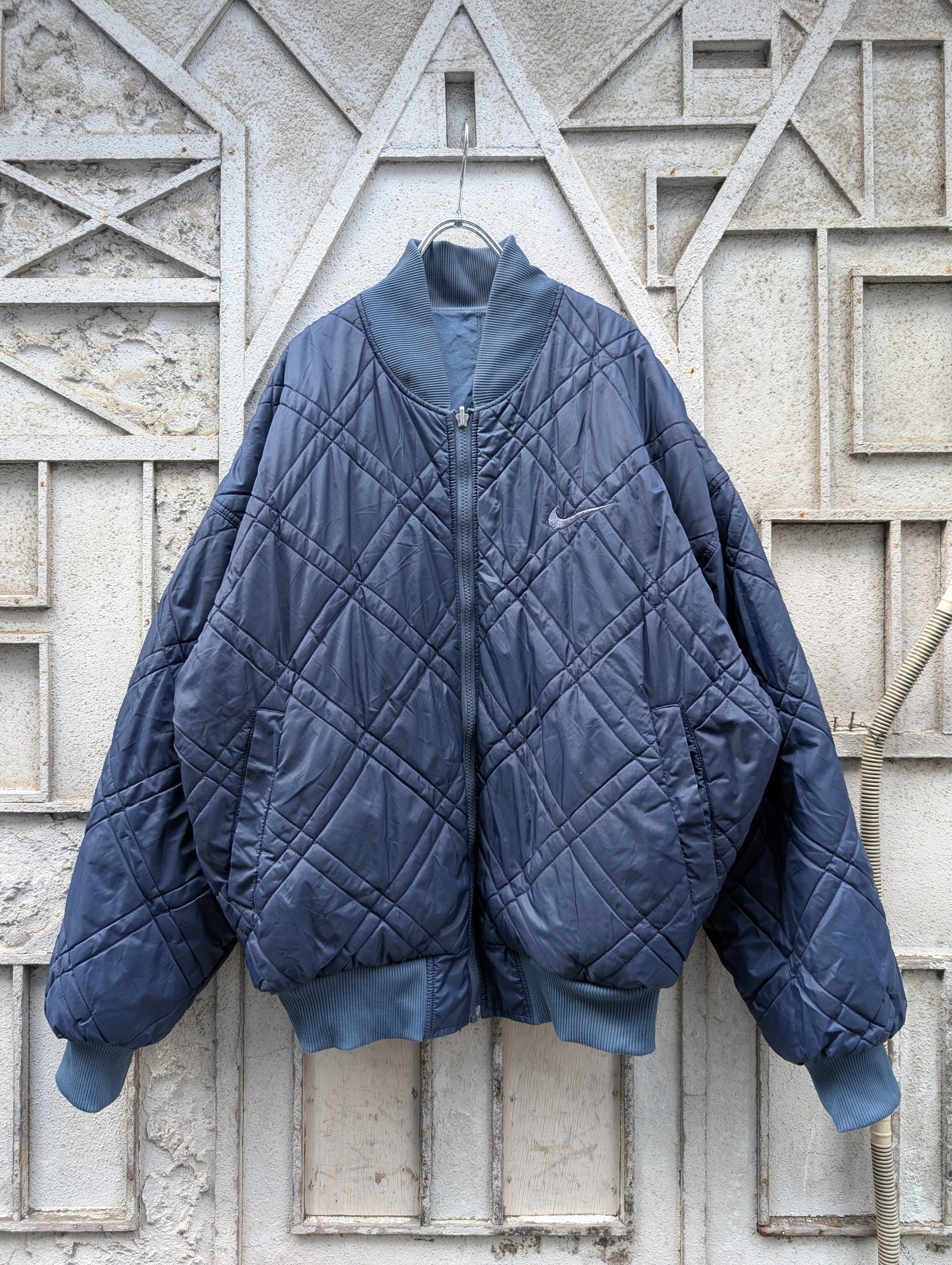 "NIKE" reversible quilting jacket