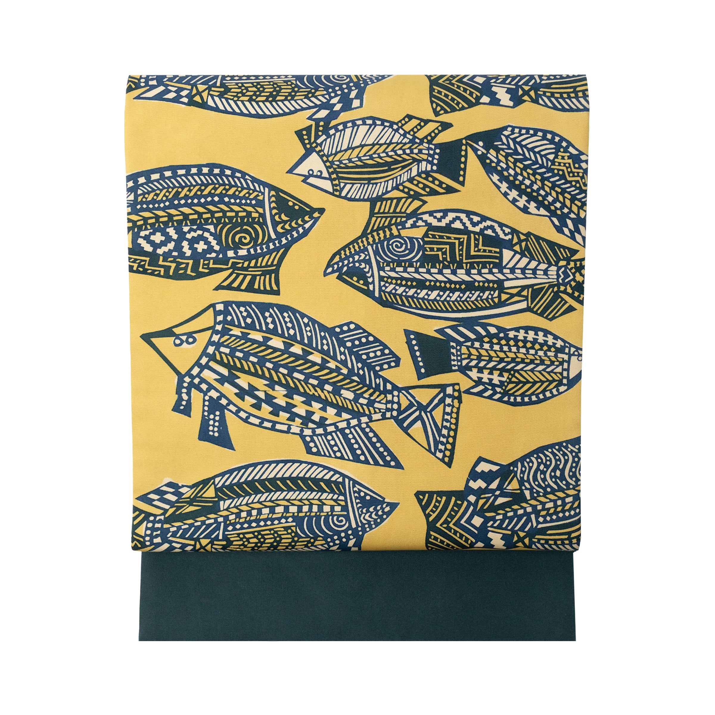 日本工芸会正会員 木原明作 絞り染に松の模様 塩瀬地 名古屋帯【中古品