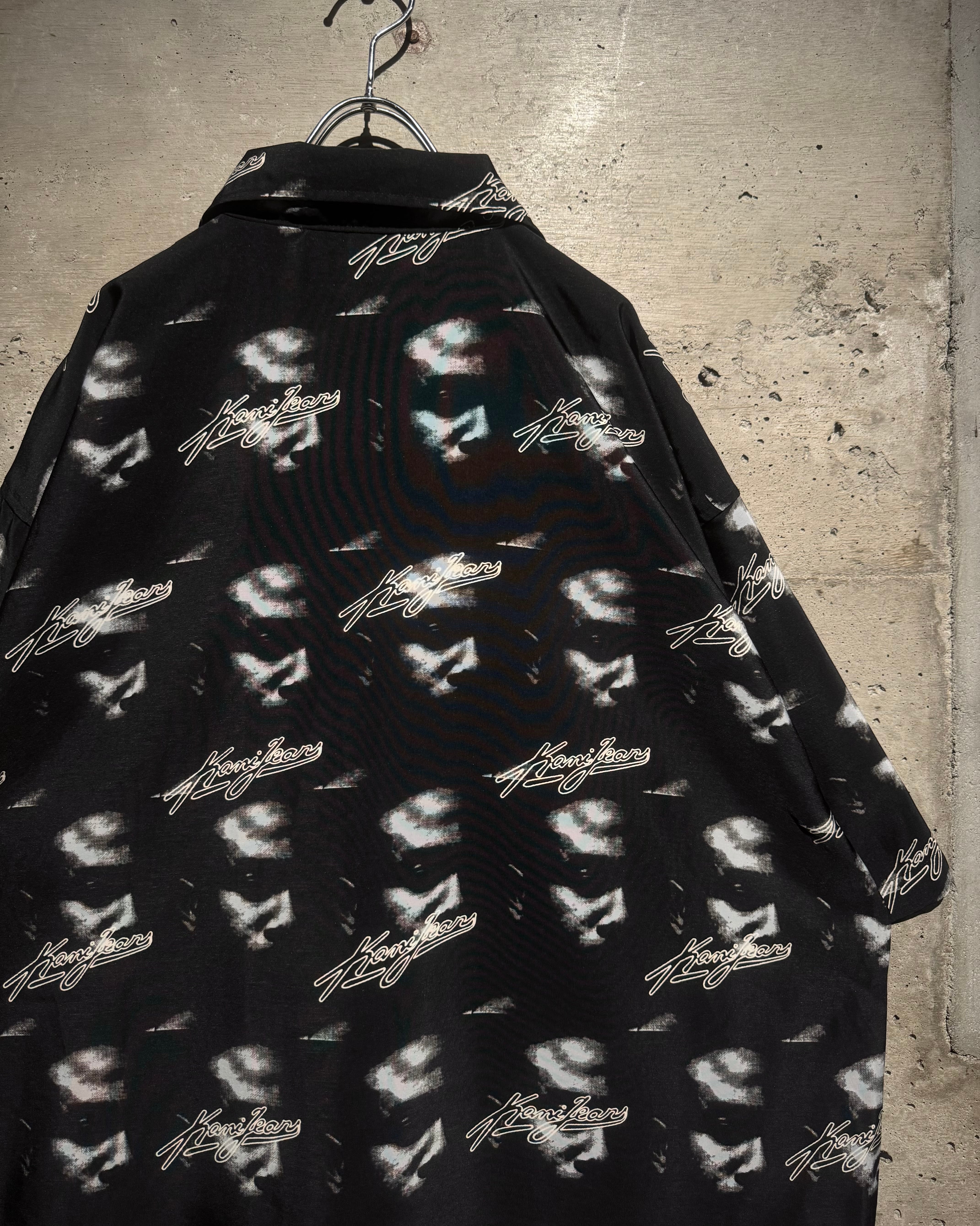 Caka】“KARL KANI” 90's Logo × Face Pattern Vintage Loose S/S Shirt