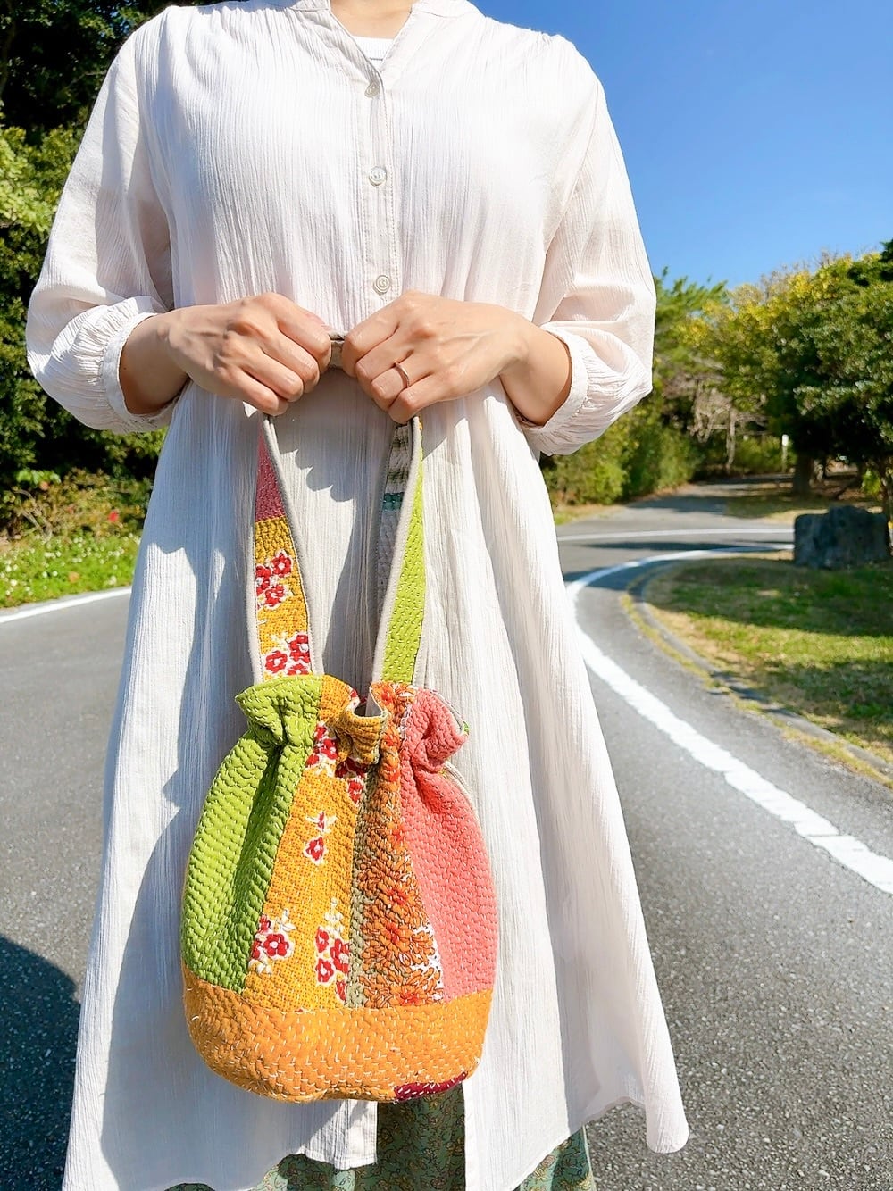 巾着トートバッグ