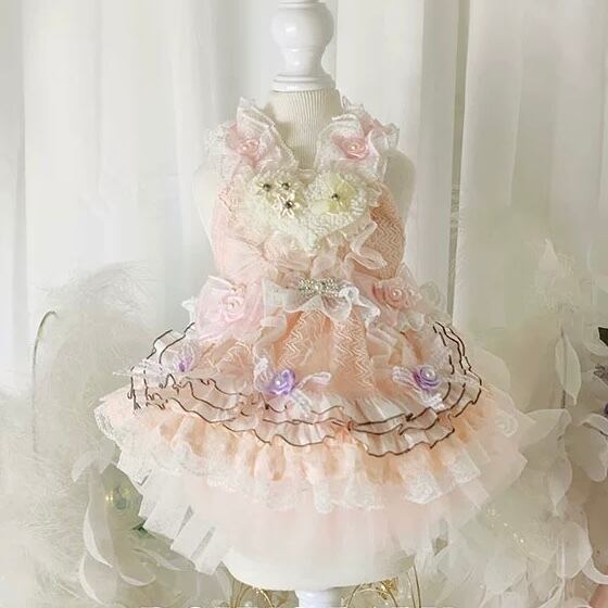 レースティアードフレアドレス 00232