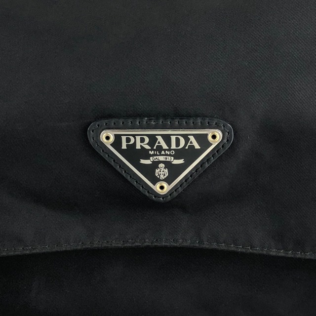 PRADA プラダ ショルダーバッグ ブラック トライアングルロゴ ナイロン メッセンジャーバッグ vintage ヴィンテージ オールド 83c3kt