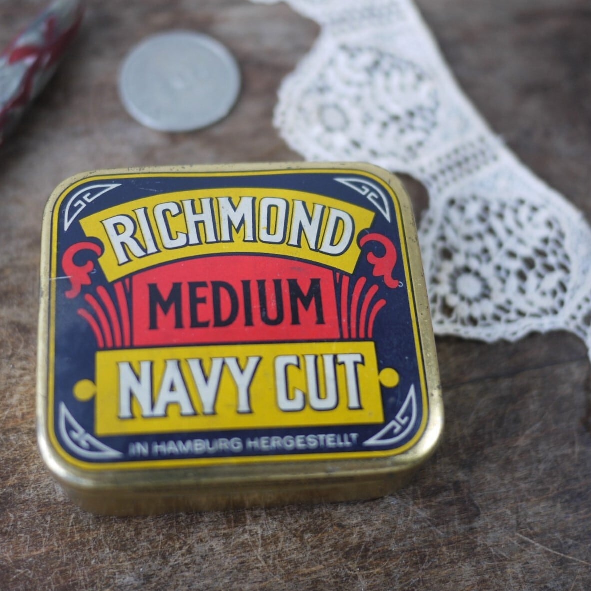 ドイツ RICHMOND NAVYCUT タバコ缶 ティン缶