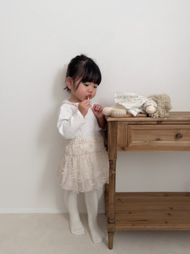 [mimimarket] lace collar tee