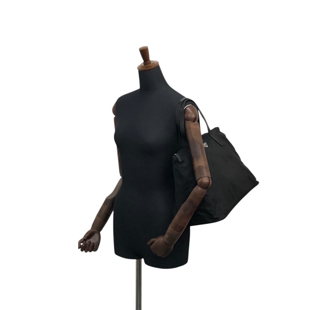 PRADA プラダ ハンドバッグ ブラック トライアングルロゴ ナイロン トートバッグ vintage ヴィンテージ オールド cxhrm8