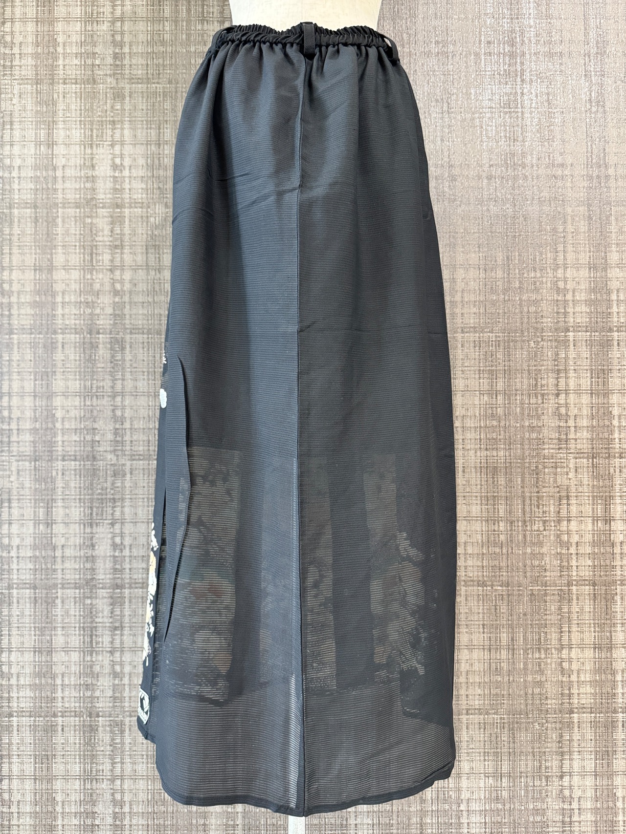 See-through long skirt 682(夏用着物)