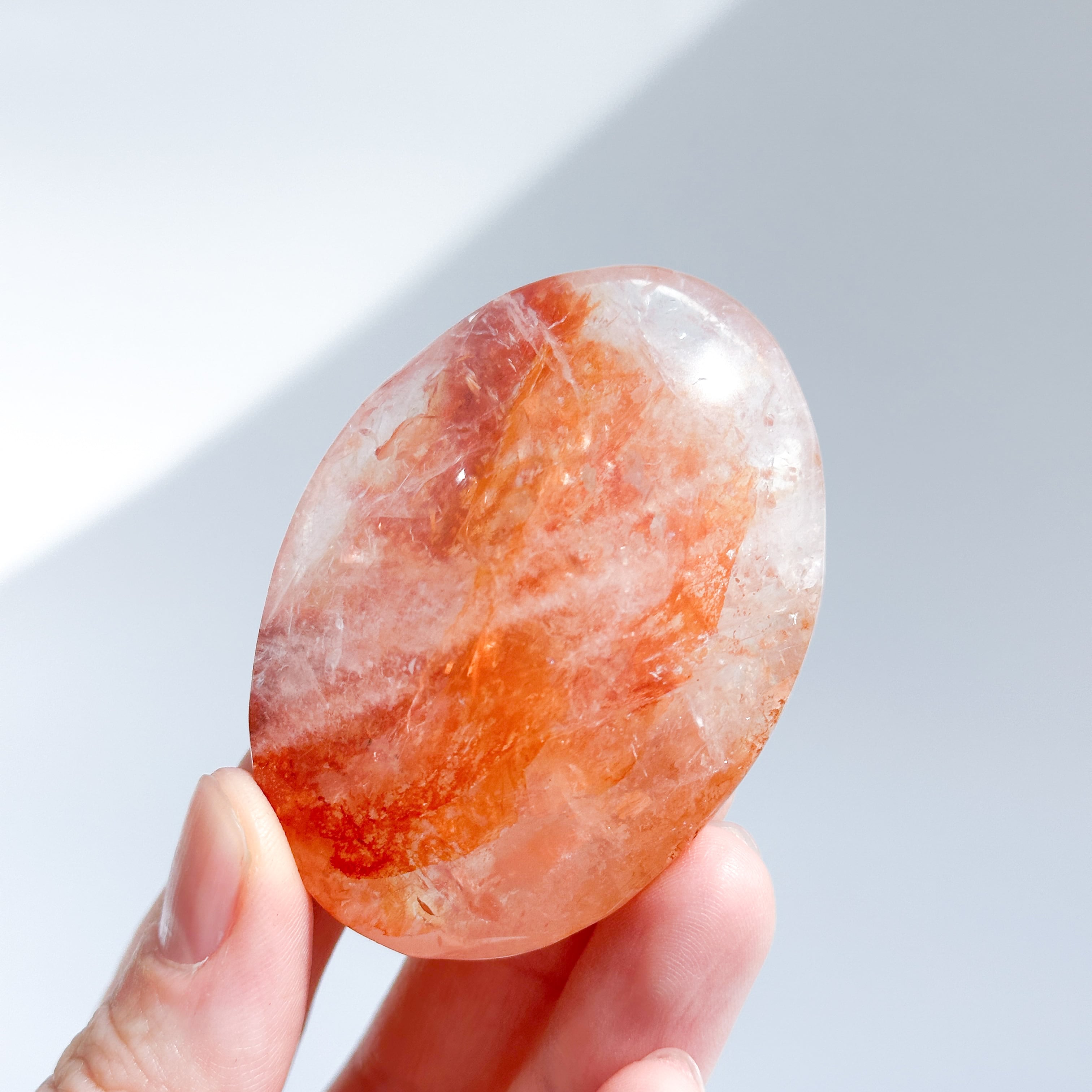 レッドヘマタイトクォーツ パームストーン31◇Red Hematite Quartz