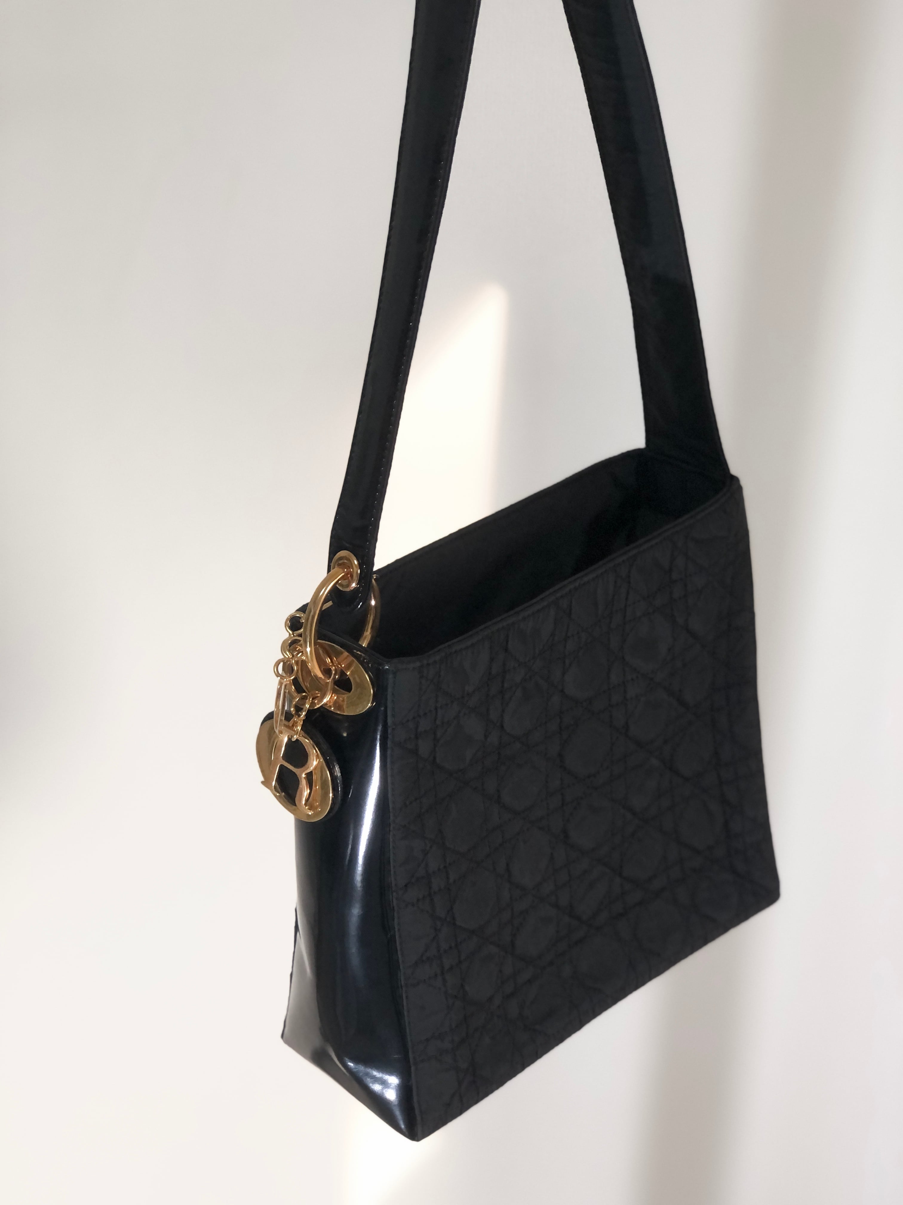 Christian Dior ディオール カナージュ チャーム ナイロン スクエア