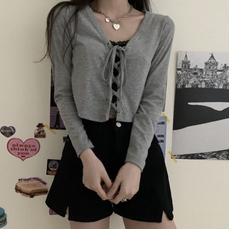 スプリングスタイルTシャツ カーディガンジャケット トップス ロング 春物 試着室52497719244