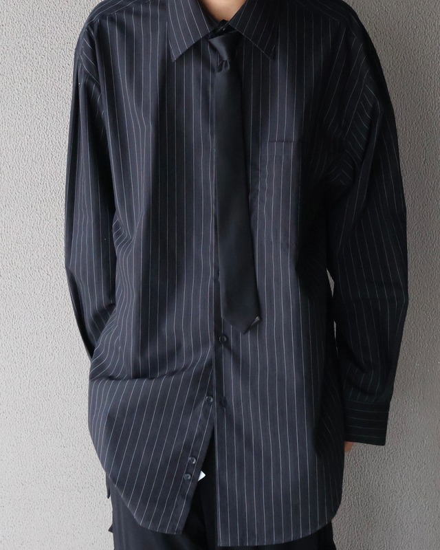 Oversized pinstripe shirt