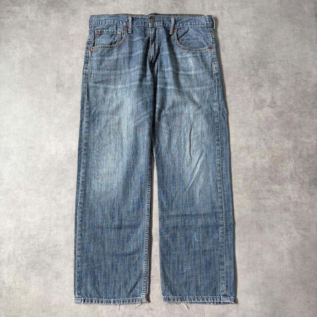リーバイス569 Levis W33 ブルーデニム 青 古着 ヒゲ 20472