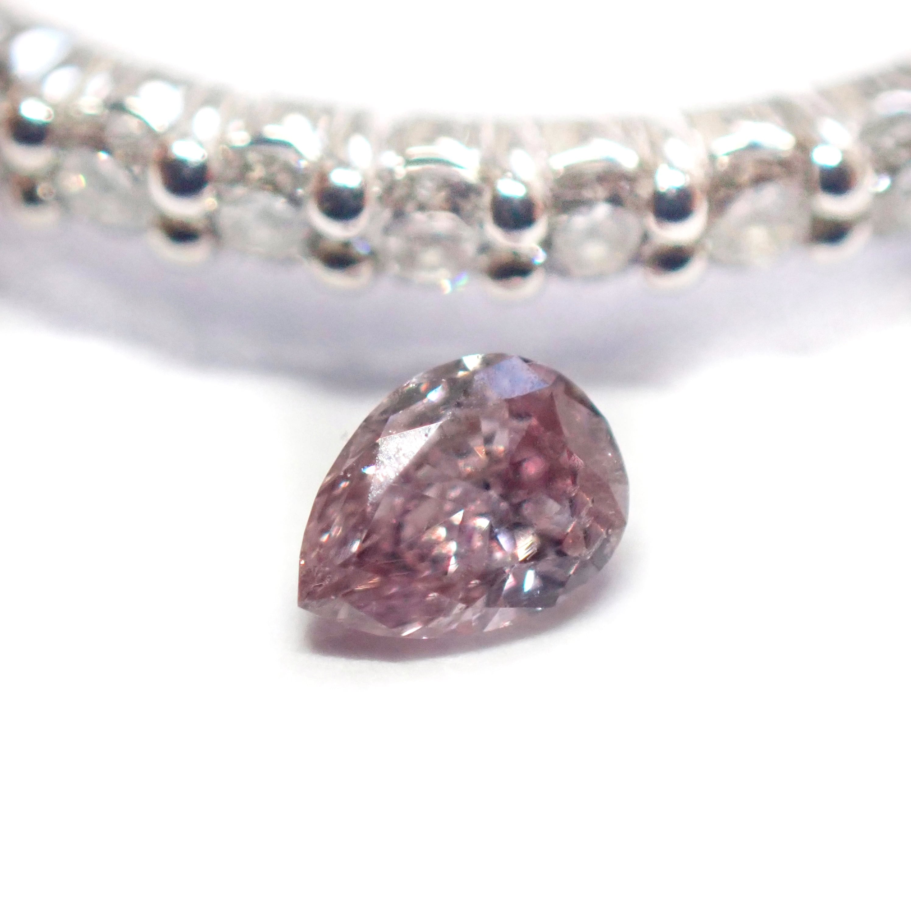 特価】 0.047ct 天然 ピンク ダイヤモンド パープル ダイヤモンド 