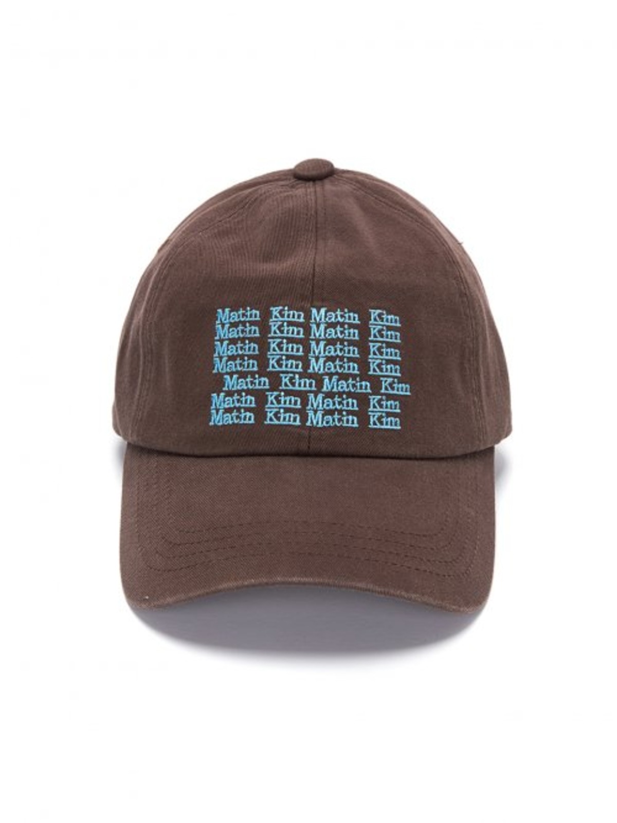 MATIN KIM] LETTERING BALL CAP IN BROWN | もごつ