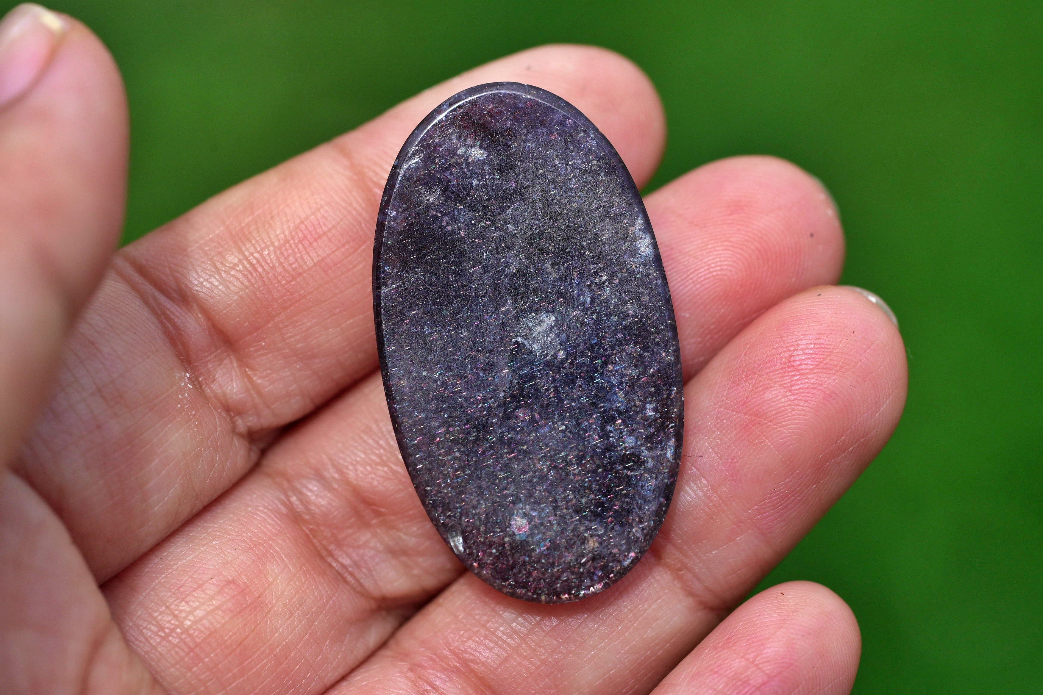 アイオライトサンストーン39ct 稲妻銀河 s1633 | Funky garuda Stone