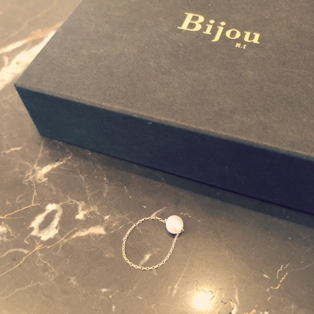 Bijou R.I-K10 5mm Pearl CA Chain Ring Ring