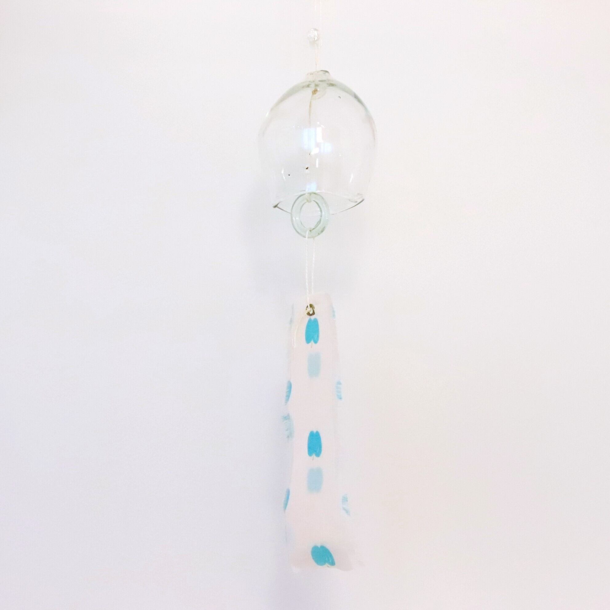 インテリア】吹きガラスの風鈴 グリーンアップル | ジーフラット