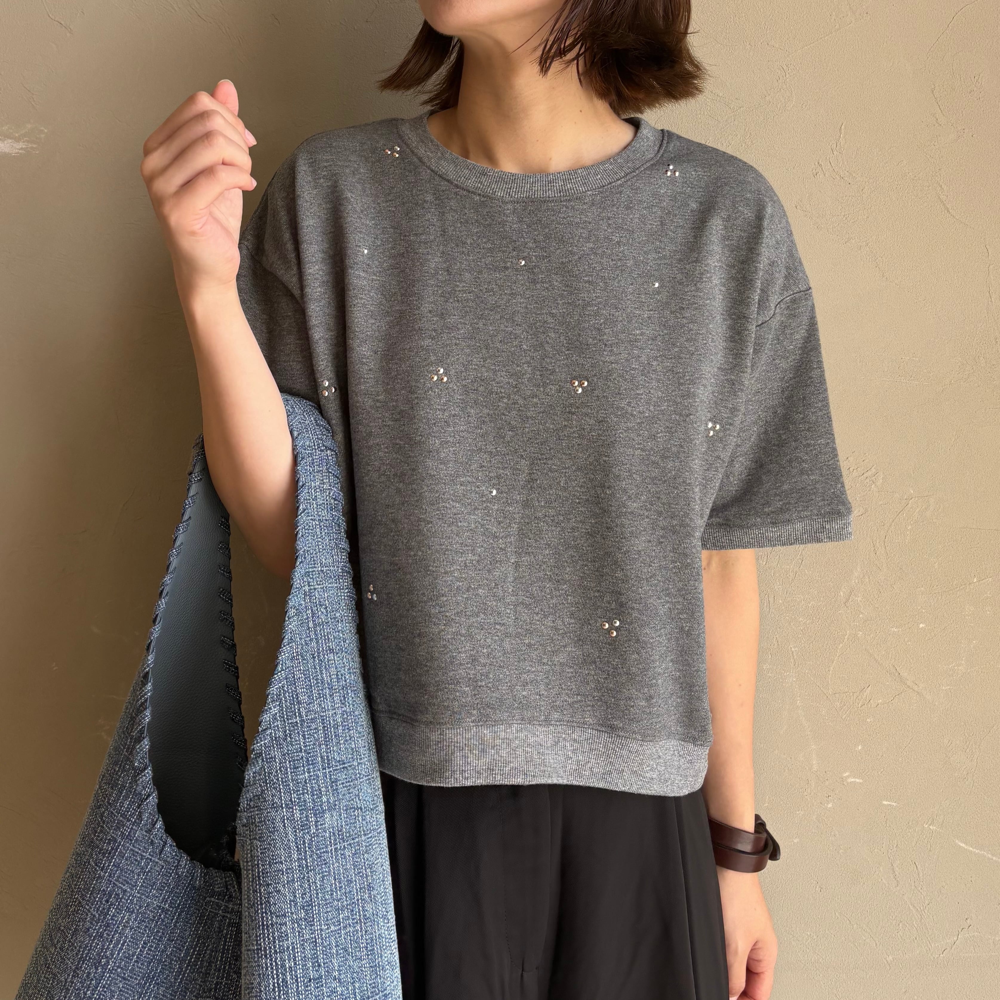 【 Mylanka 】ホットフィックスデザインプルオーバー