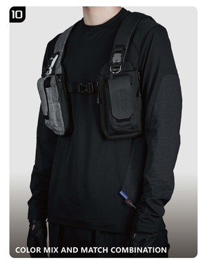 REINDEE LUSION 25AW N+1 多機能拡張タクティカル機能軽量チェストバッグベスト