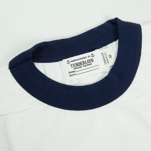 Size【M】 TENDERLOIN テンダーロイン TRIM TEE WHITE リンガーTシャツ