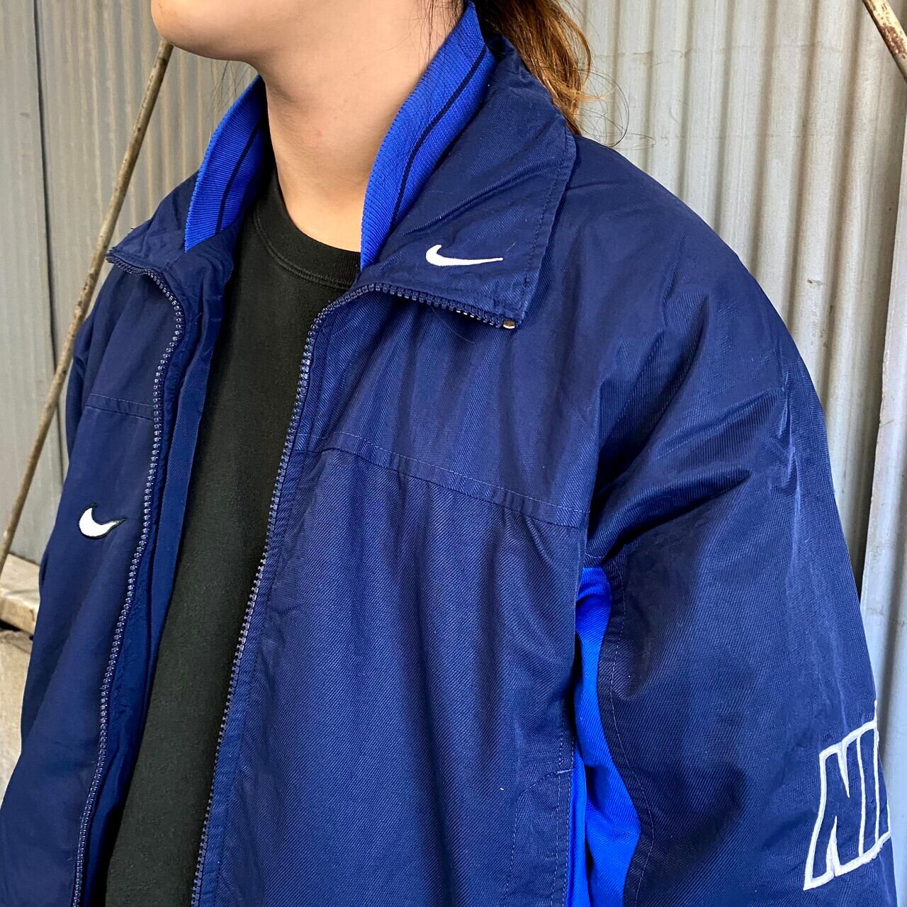 90's vintage NIKE ナイキ ナイロンジャケット厚手 L