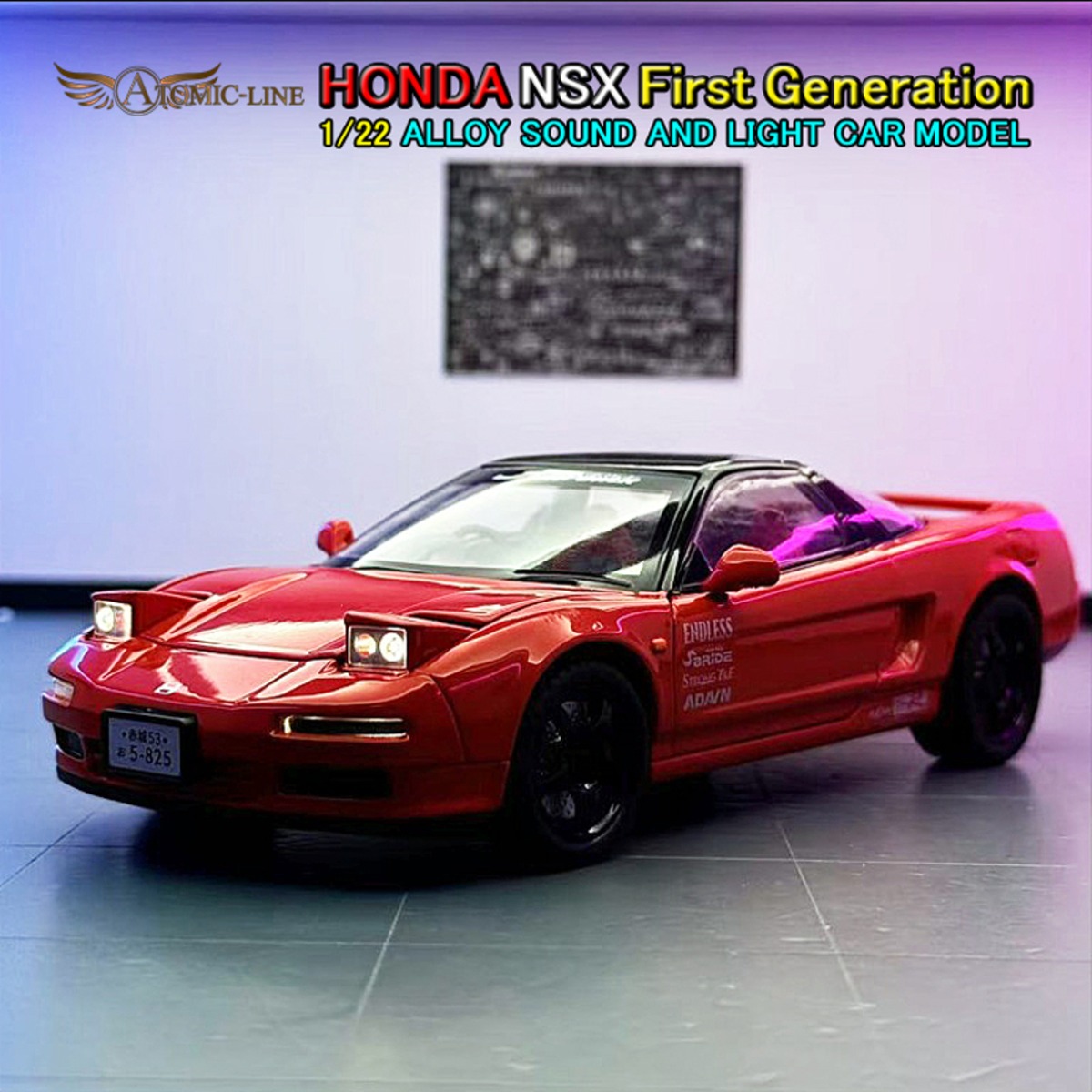 HONDA ホンダ NSX 1/22 ミニカー 全3色 ライト点灯 エンジンサウンド 