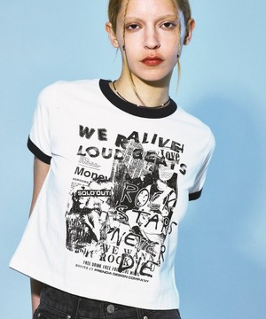 [PRENDA] ROCK STARS NEVER DIE TEE WHITE