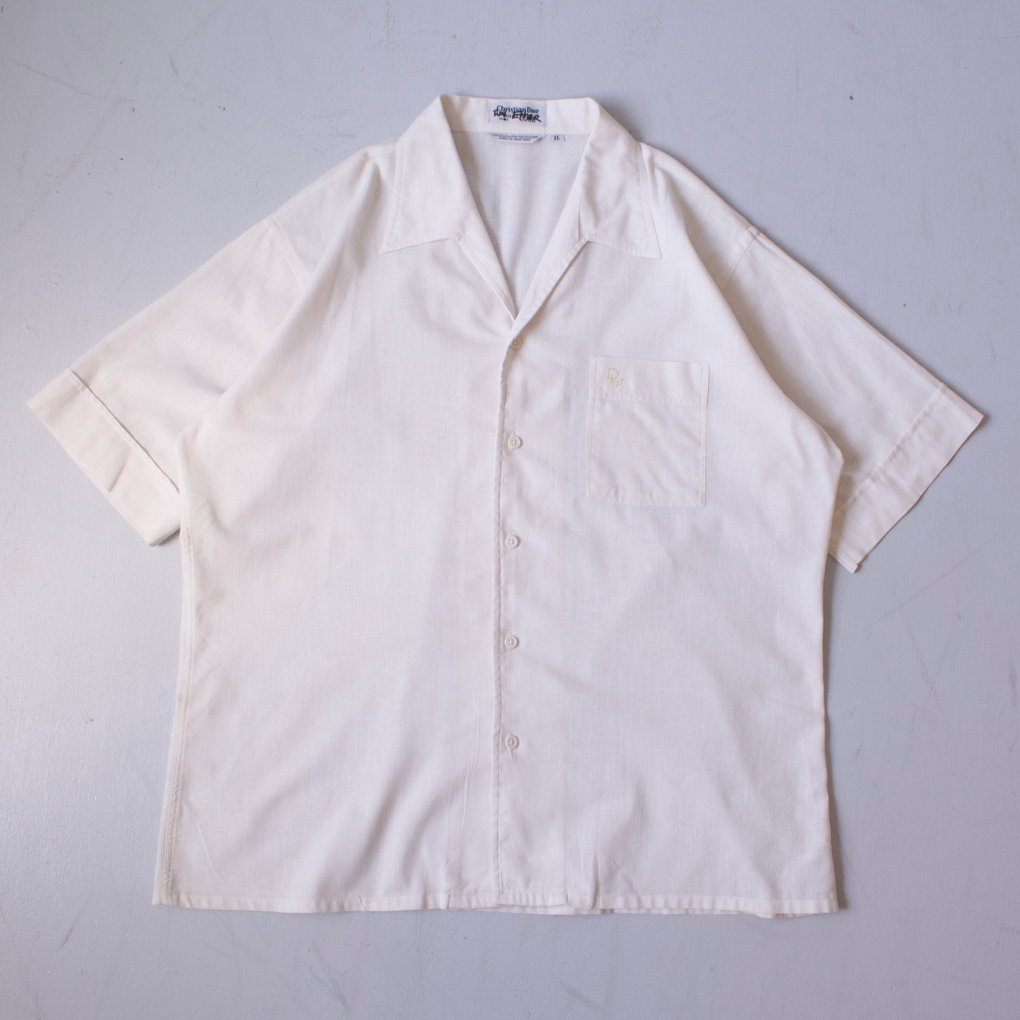 VINTAGE】 60's~70's Ombre Stripe Open Collar Shirt l/s | FINCH