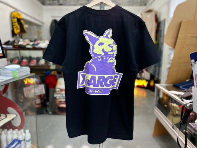 X-LARGE × FR2 OG RABBIT LOGO TEE BLACK MEDIUM 45JK0648