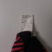 adabat アダバット ボーダー ハーフジップ ストレッチ 長袖ポロシャツ 40/ブラック ピンクレッド