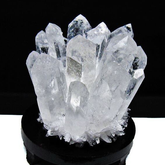 1.2Kg 水晶 クラスター 水晶 原石 台座付属 一点物 182-8388