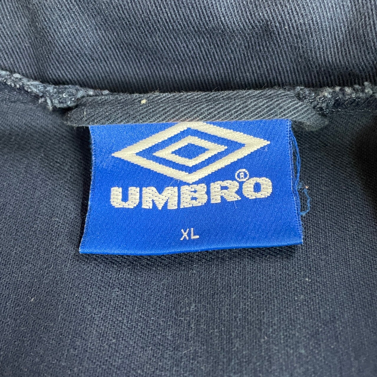 90年代 UMBRO アンブロ ビッグロゴ ドリルトップ コットンプルオーバー 