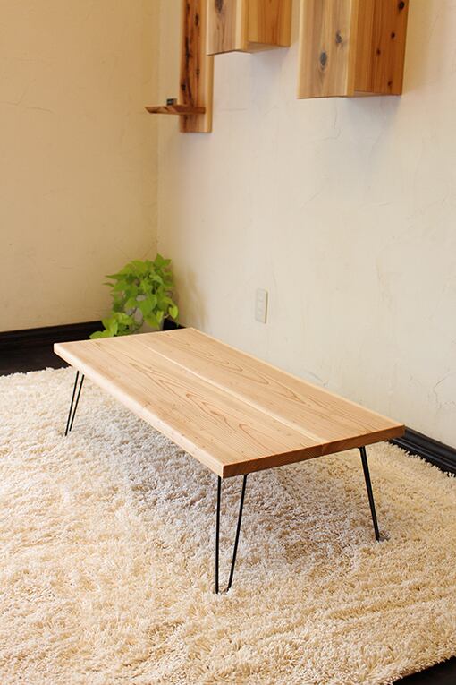 無垢テーブル 自然素材100％のリボス塗装済 【公式通販】