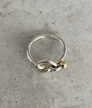 VINTAGE 90's TIFFANY&CO LOVE KNOT RING -18K-