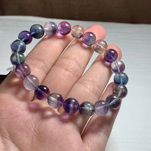 19.透明度高☆美グラデーションフローライト・ブレスレット