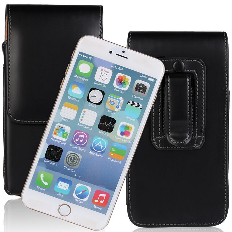 iPhone8 /iPhone7 / iPhone6(s) / iPhone5(s) 縦型ベルトクリップホルダーレザーケース 腰装着 ウエストポーチ