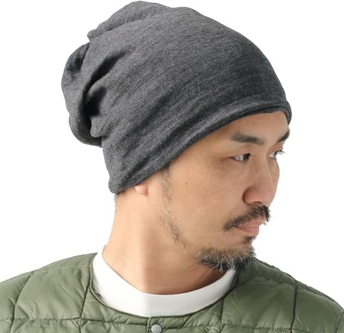ネックウォーマー メリノウール 日本製 3WAY ニット帽 ワッチ ヘアバンド メンズ レディース Regnuu 軽量 防寒 バイク スノーボード アウトドア チャコール