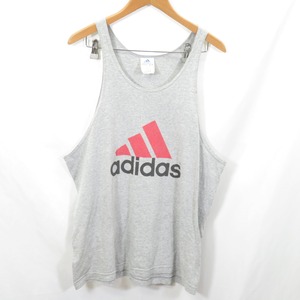 90s adidas USA製 ロゴ タンクトップ sizeL/アディダス 0603