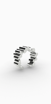 Pillar Silver925 Ring / Ear cuff