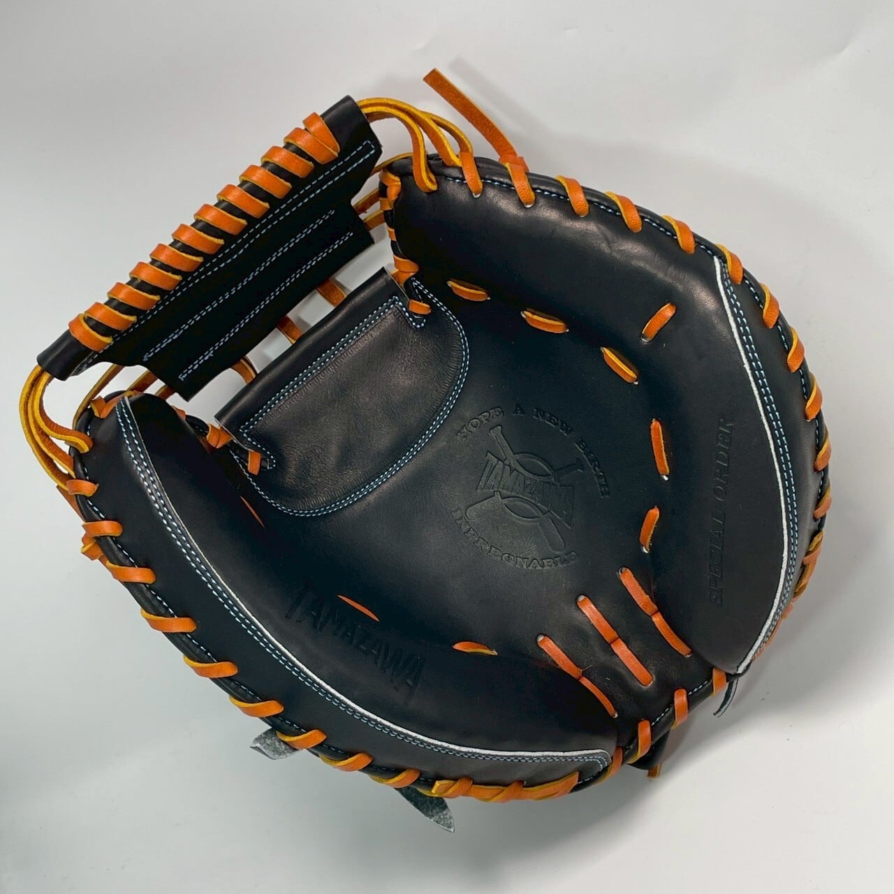 【硬式】玉澤 キャッチャーミット DELUXE TKC-TL2DX型 右投げ(本体:ブラック×紐:タン)|タマザワ_03